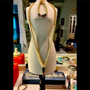 Vintage Stella and Dot tassel Necklace and Bracelet